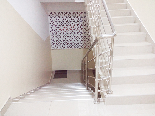 Very Clean & Tilled Corridors, Stair cases 